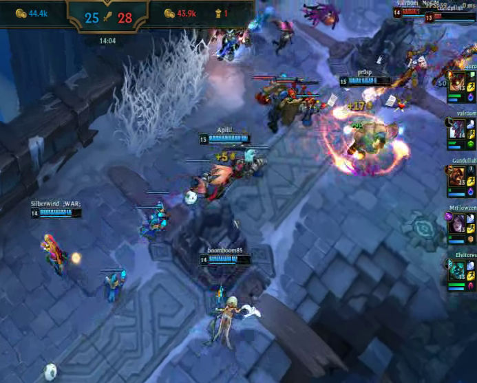 Bild einer Situation im Videospiel League of Legends