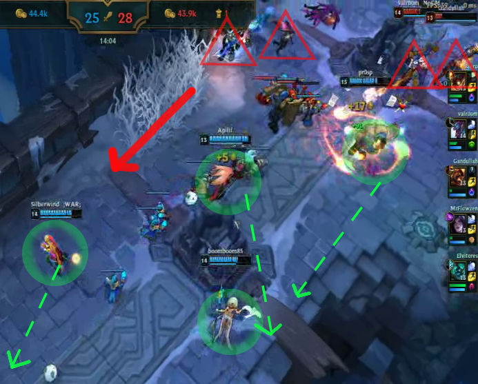 Bild einer Situation im Videospiel League of Legends