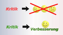 Bild zu Stichwort positive Kritik