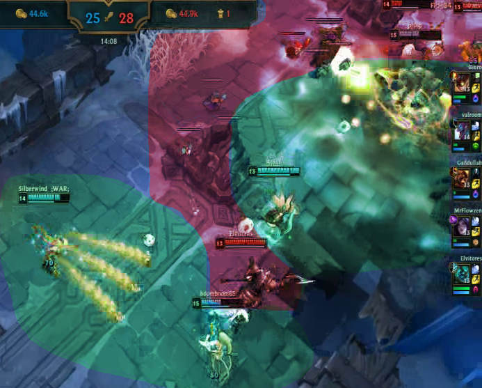 Bild einer Situation im Videospiel League of Legends